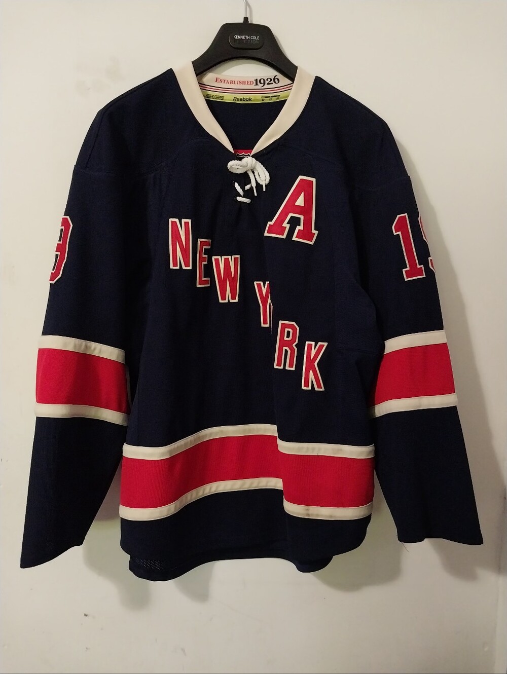 Reebok Authentic Indo Edge Ny Rangers Brad Richards Alt Jersey Size 52